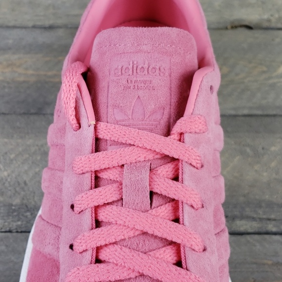 adidas Campus Stitch and Turn Pink Suede Sneakers - Picture 7 of 8